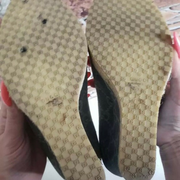 Gucci Monogram Wedge Denim - Picture 8 of 8